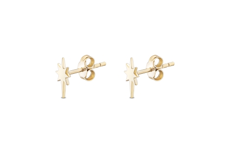Quyumcu - 14K Gold North Star Earrings Quyumcu - 14K Gold North Star Earrings