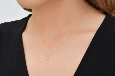 Quyumcu - 14K Gold North Star Necklace (1) Quyumcu - 14K Gold North Star Necklace (1)