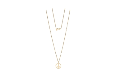 Quyumcu - 14K Gold Peace Necklace Quyumcu - 14K Gold Peace Necklace