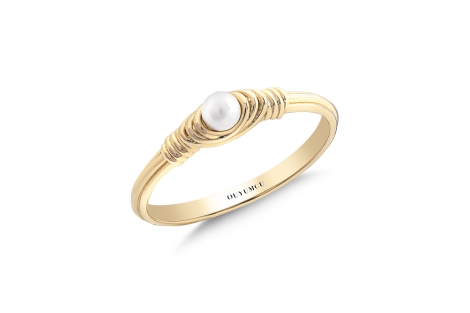Quyumcu - 14K Gold Pearl Ring