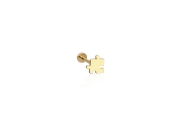 Quyumcu - 14K Gold Puzzle Tragus Earring Quyumcu - 14K Gold Puzzle Tragus Earring