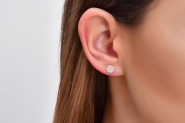 Quyumcu - 14K Gold Round Earrings Quyumcu - 14K Gold Round Earrings