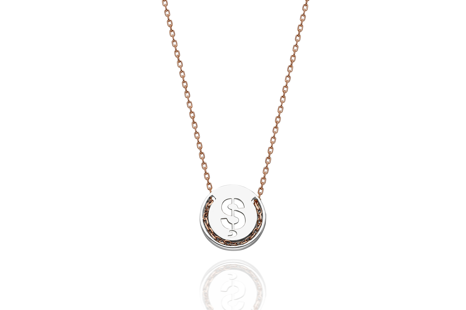 Quyumcu - 14K Gold Ş Letter Necklace