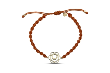 Quyumcu - 14K Gold Sacral Chakra Orange Cord Bracelet Quyumcu - 14K Gold Sacral Chakra Orange Cord Bracelet