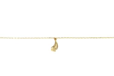 Quyumcu - 14K Gold Ship Anklet (1)