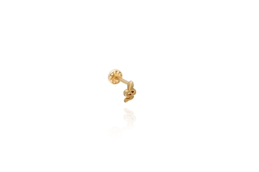 Quyumcu - 14K Gold Snake Tragus Earring Quyumcu - 14K Gold Snake Tragus Earring