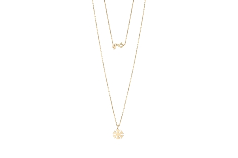 Quyumcu - 14K Gold Snowflake Necklace Quyumcu - 14K Gold Snowflake Necklace