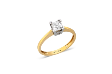Quyumcu - 14K Gold Solitaire Ring Quyumcu - 14K Gold Solitaire Ring