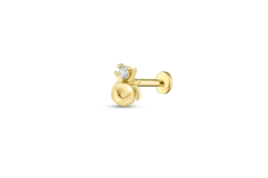 Quyumcu - 14K Gold Spider Tragus Earring Quyumcu - 14K Gold Spider Tragus Earring