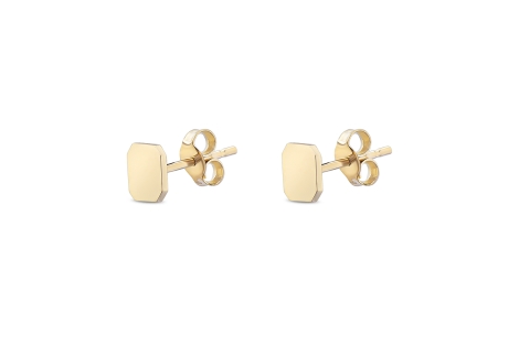 Quyumcu - 14K Gold Square Earrings Quyumcu - 14K Gold Square Earrings