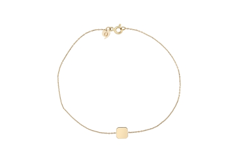 Quyumcu - 14K Gold Square Figure Bracelet Quyumcu - 14K Gold Square Figure Bracelet