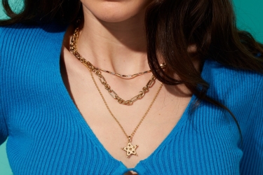 Quyumcu - 14K Gold Star Necklace Quyumcu - 14K Gold Star Necklace