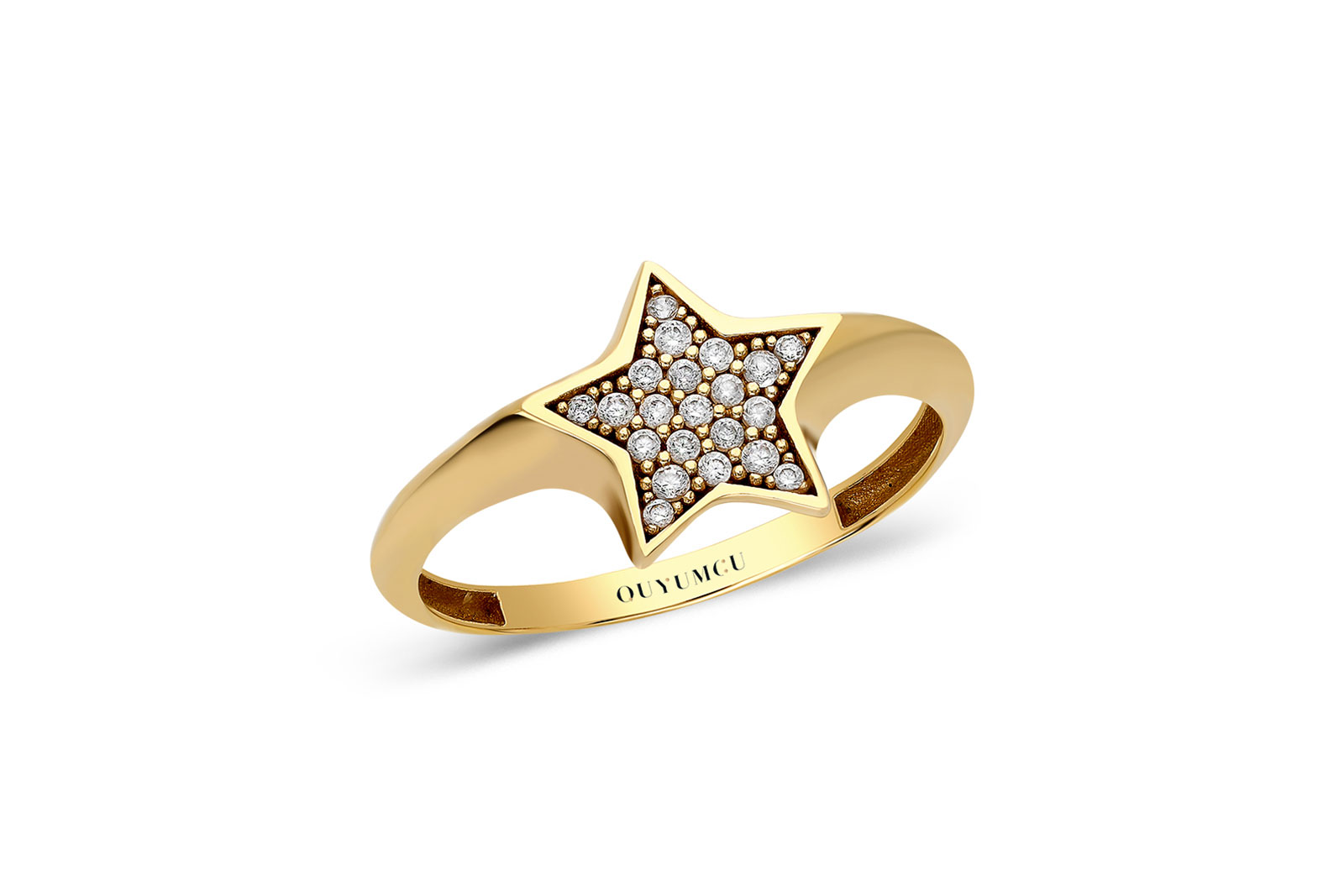 Quyumcu - 14K Gold Star Ring (1) Quyumcu - 14K Gold Star Ring (1)
