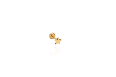 Quyumcu - 14K Gold Star Tragus Earring Quyumcu - 14K Gold Star Tragus Earring