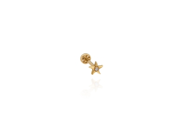 Quyumcu - 14K Gold Star Tragus Earring Quyumcu - 14K Gold Star Tragus Earring