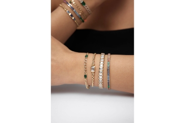 Quyumcu - 14K Gold Stone Bracelet Quyumcu - 14K Gold Stone Bracelet