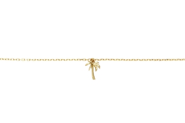 Quyumcu - 14K Gold Tree Anklet (1)