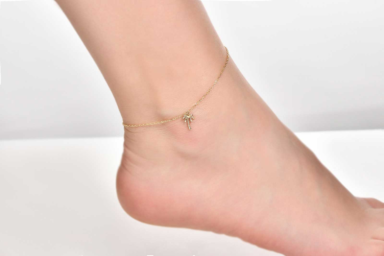 Quyumcu - 14K Gold Tree Anklet Quyumcu - 14K Gold Tree Anklet