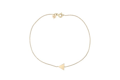 Quyumcu - 14K Gold Triangle Bracelet Quyumcu - 14K Gold Triangle Bracelet