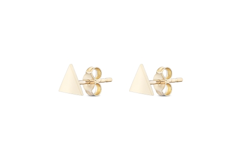 Quyumcu - 14K Gold Triangle Earrings Quyumcu - 14K Gold Triangle Earrings