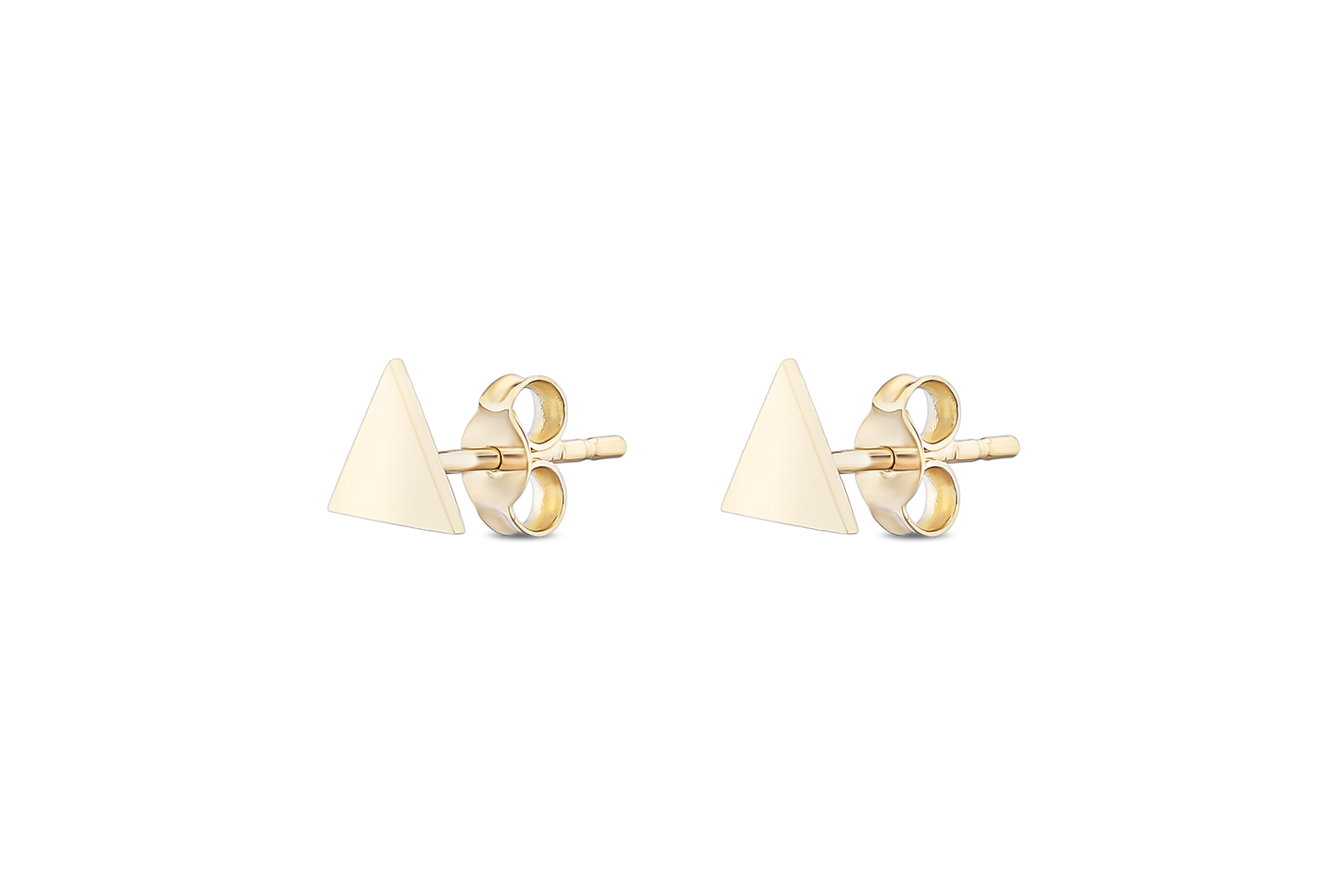Quyumcu - 14K Gold Triangle Earrings Quyumcu - 14K Gold Triangle Earrings