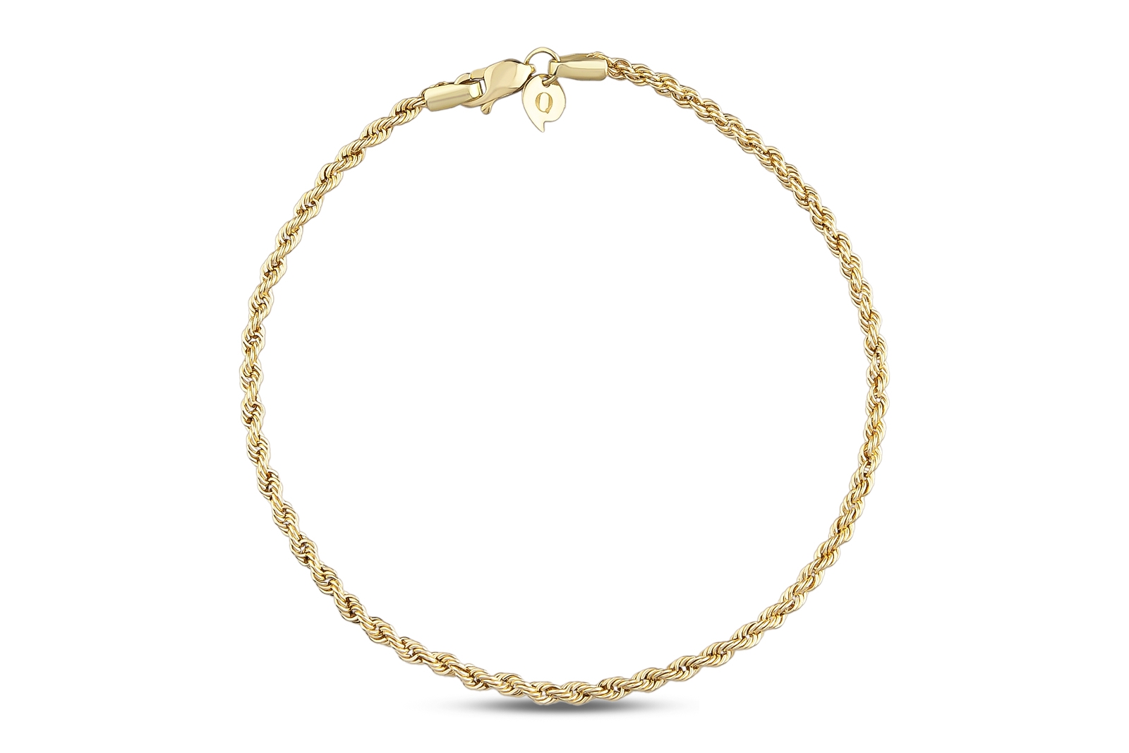 Quyumcu - 14K Gold Twisted Chain Bracelet - 19cm
