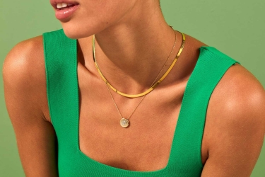 Quyumcu - 14K Gold Virgo Pendant Necklace (1)