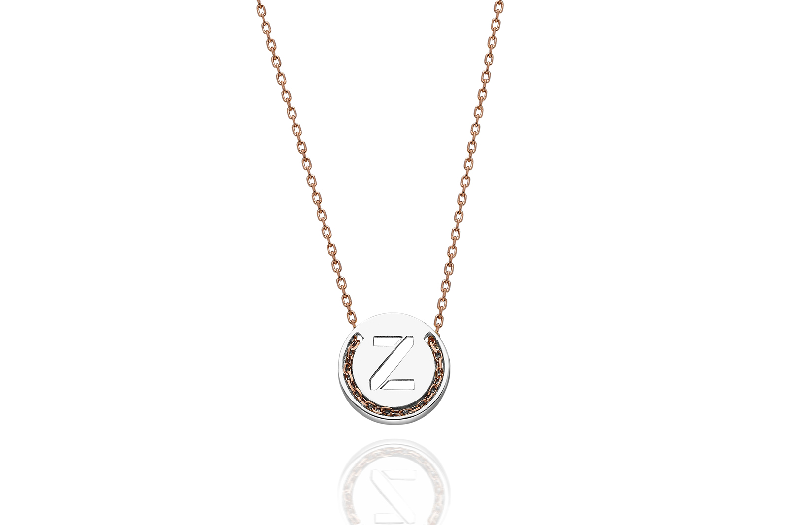 Quyumcu - 14K Gold Z Letter Necklace