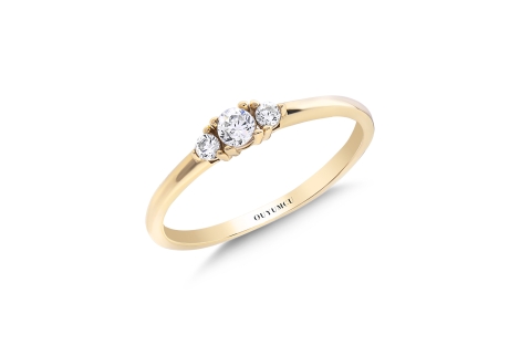 Quyumcu - 14 Ayar Altın Minimal Tria Yüzük Quyumcu - 14 Ayar Altın Minimal Tria Yüzük