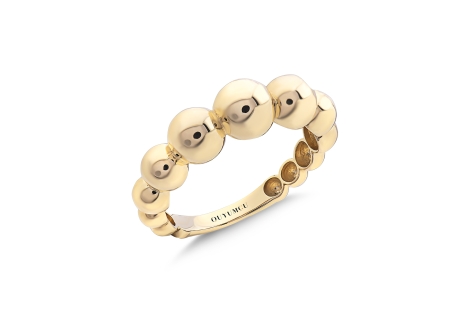 Quyumcu - 14 Ayar Altın Minimal Balon Yüzük Quyumcu - 14 Ayar Altın Minimal Balon Yüzük